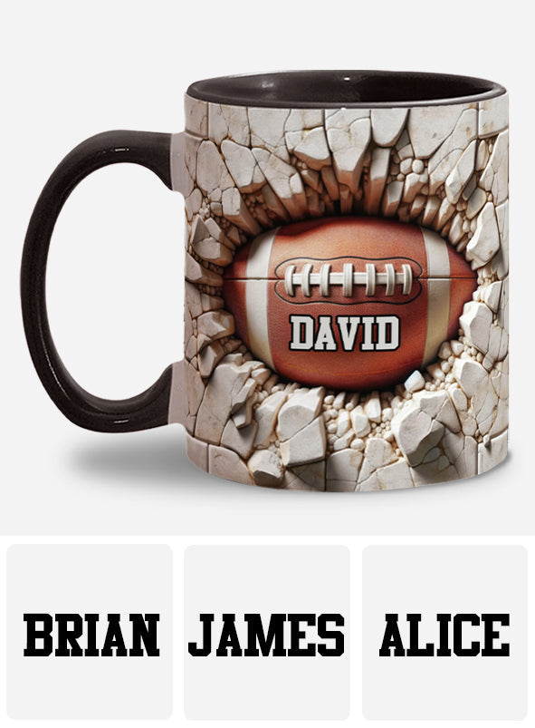 Victory Sip - Personalized Football Accent Mug