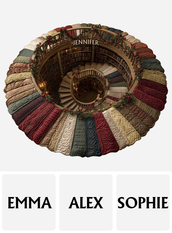 Book Lover - Personalized Book Shaped Doormat/ Rug