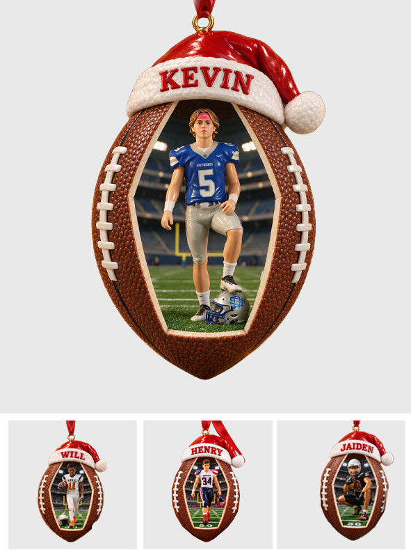 Love Football - Personalized Football Ornament