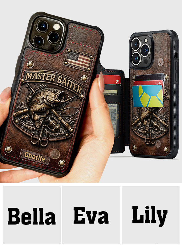 Master Baiter - Personalized Fishing Fully Printed Wallet Phone Case