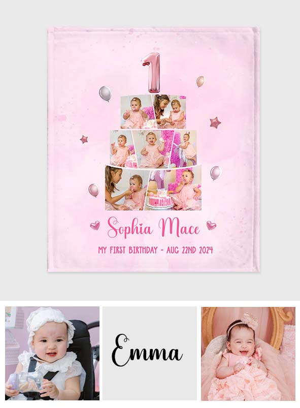 Happy Birthday - Personalized Birthday Blanket