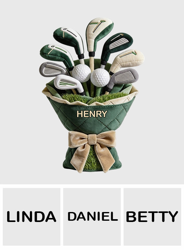 Love Golf - Personalized Golf Premium Faux Fur Pillow