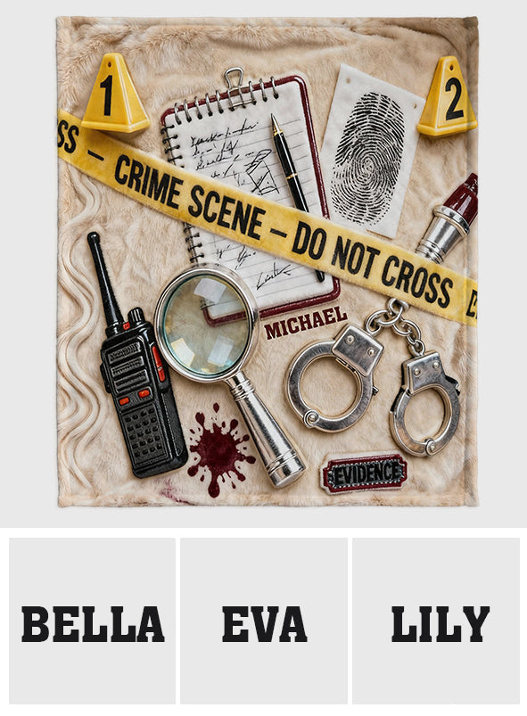 Gifts for True Crime Enthusiasts - Personalized True Crime Blanket