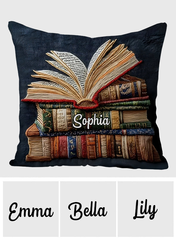 Love Books - Personalized Book Throw Pillow