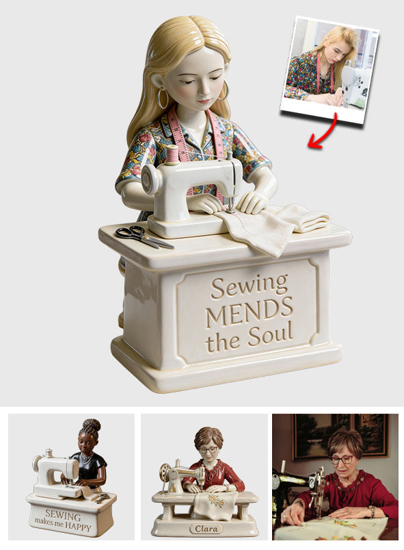 Sewing Mends the Soul - Personalized Sewing Custom Shaped Acrylic Plaque