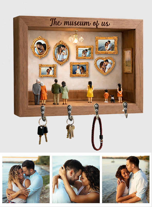 The Gallery Of Us - Personalized Couple Custom Shaped Hanging Rack