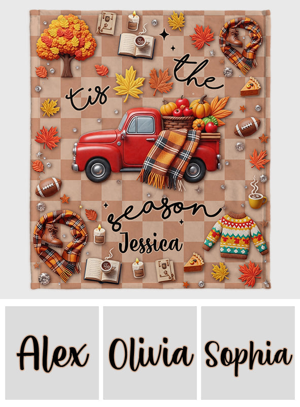 Tis The Season - Personalized Autumn Blanket