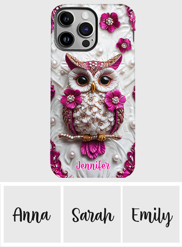 Beautiful Owl - Personalized Owl Full Print Phone Case