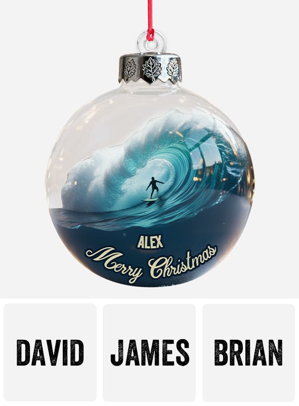 Surfing Life - Personalized Surfing Ornament