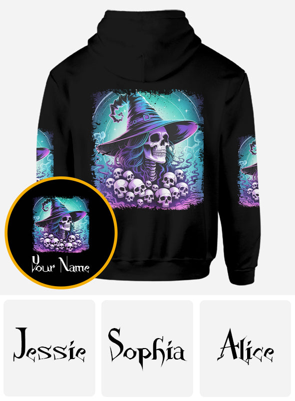 She Trained A Witch - Personalized Witch All Over Shirt