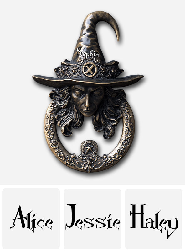 Dark Magic - Personalized Witch Cut Metal Sign