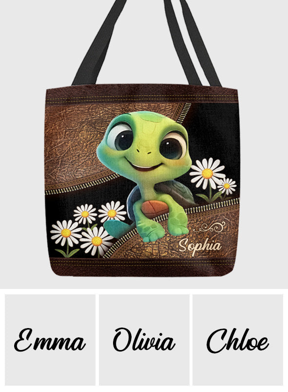 Just A Girl Who Loves Turtle - Personalized Turtle Tote Bag