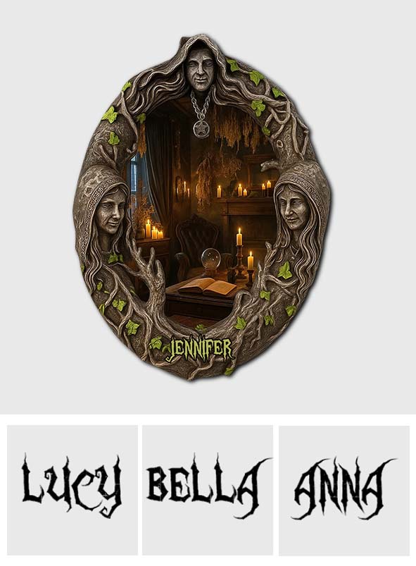 Witchy Vibe - Personalized Witch Wall Hanging Mirror