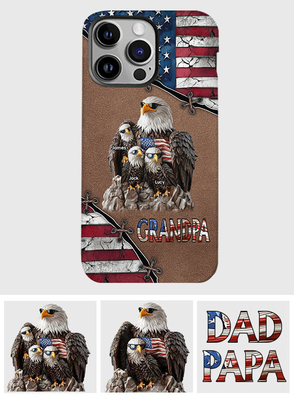 Strong Papa - Personalized Father Full Print Phone Case