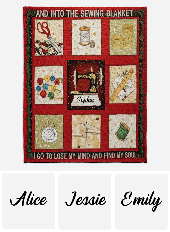 Sewing is My Therapy - Personalized Sewing Blanket
