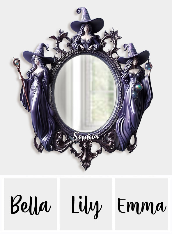 Three Witches - Personalized Witch Wall Hanging Mirror