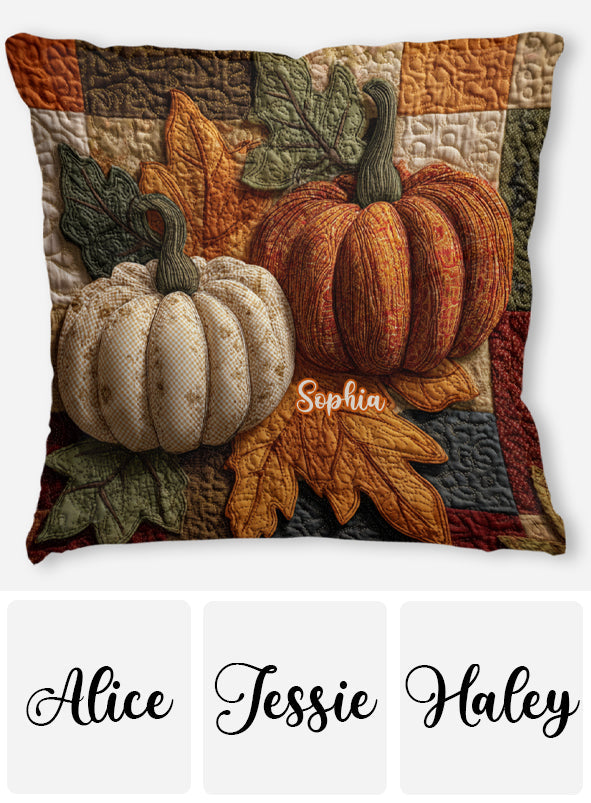 Fall Season - Personalized Autumn Throw Pillow