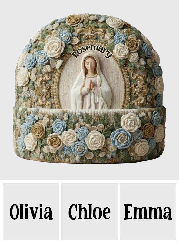 Our Lady's Rose - Personalized Christian Beanie Hat
