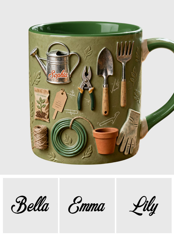 Love Gardening - Personalized Gardening Accent Mug
