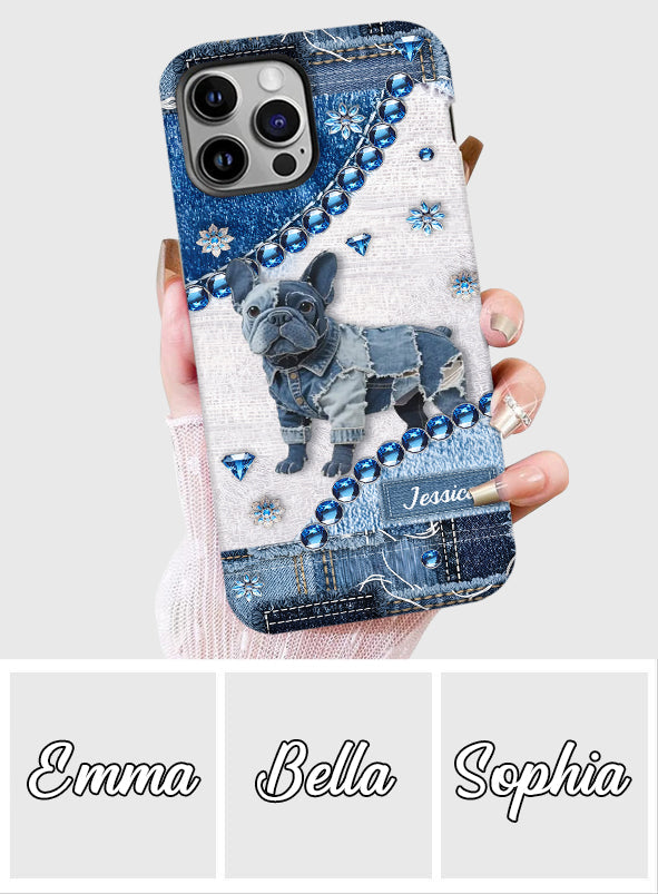 Cute Bulldog - Personalized Dog Full Print Phone Case