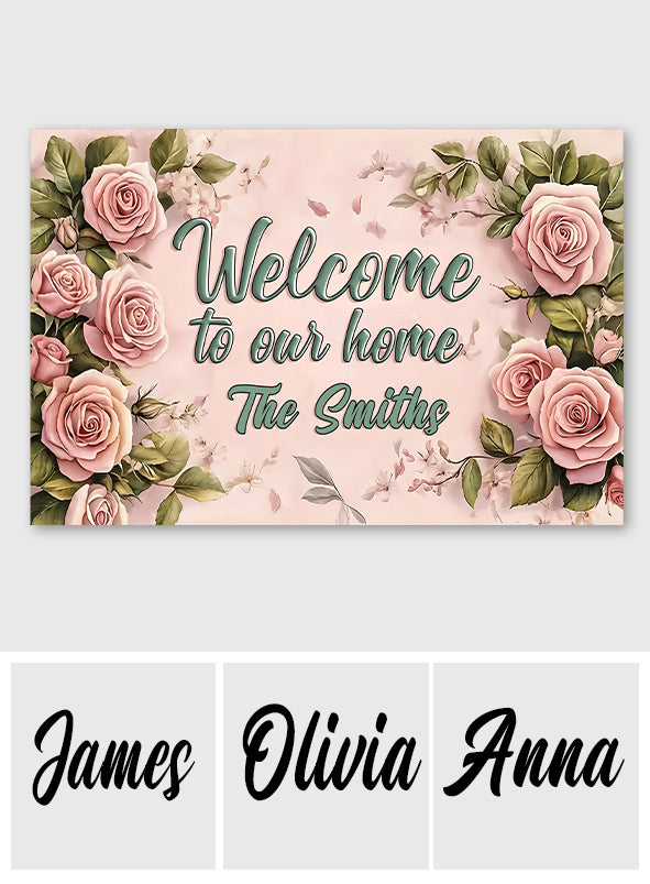 Welcome Springs - Personalized Family Doormat