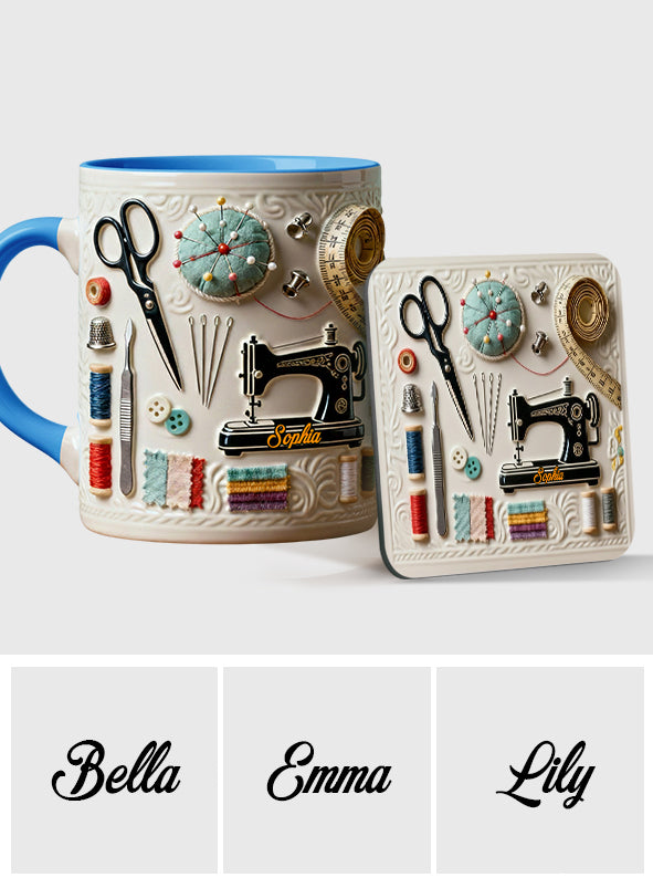 Love Sewing - Personalized Sewing Accent Mug