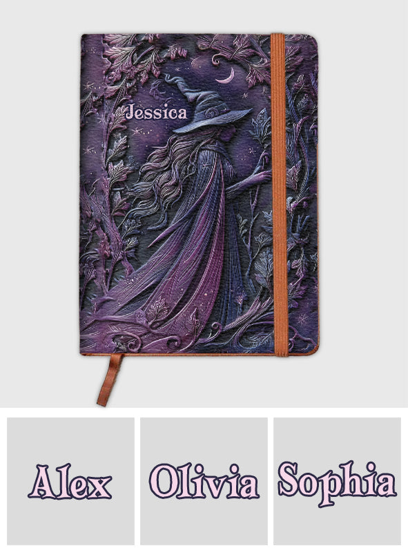Purple Witch - Personalized Witch Leather Journal