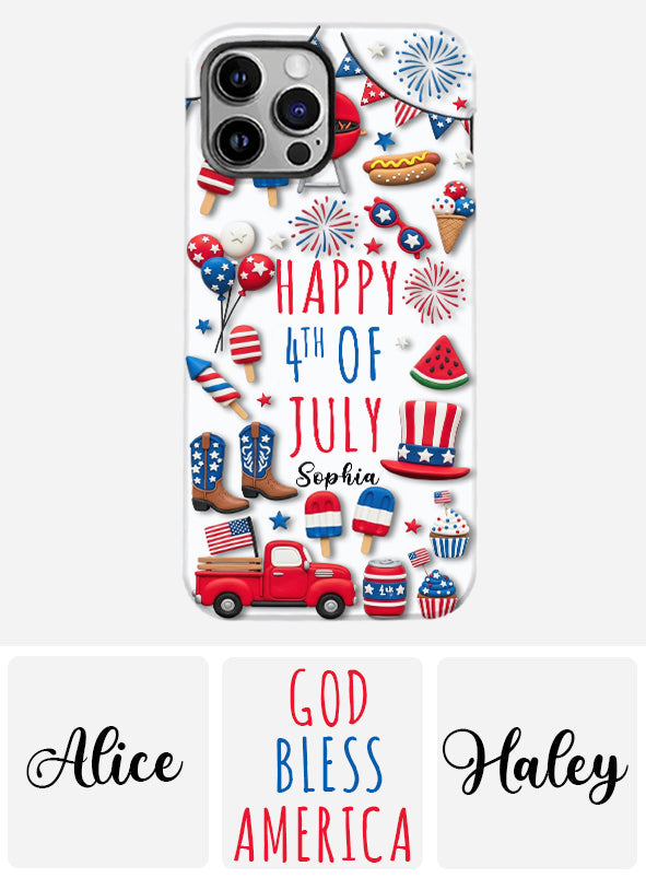 Happy 4th Of July - Personalized Independence Day/ 4th of July Full Print Phone Case