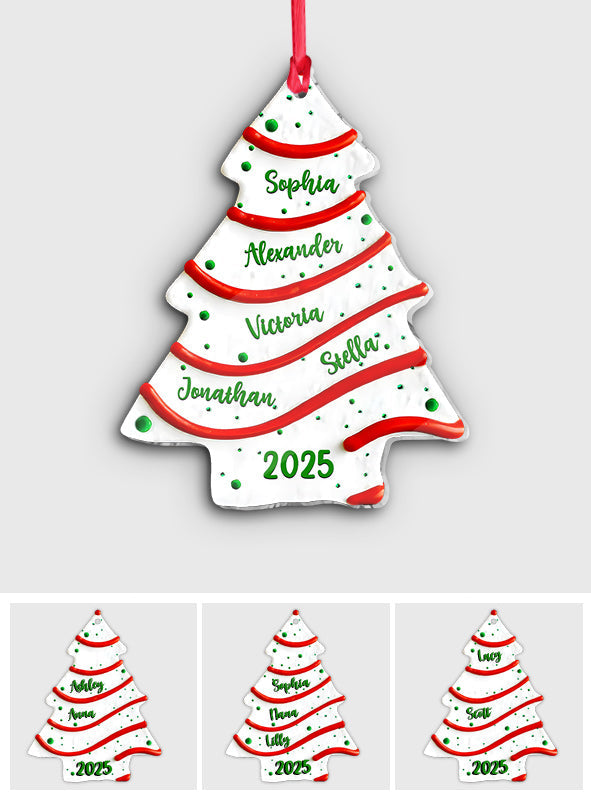 Family Christmas Tree - Personalized Family Ornament