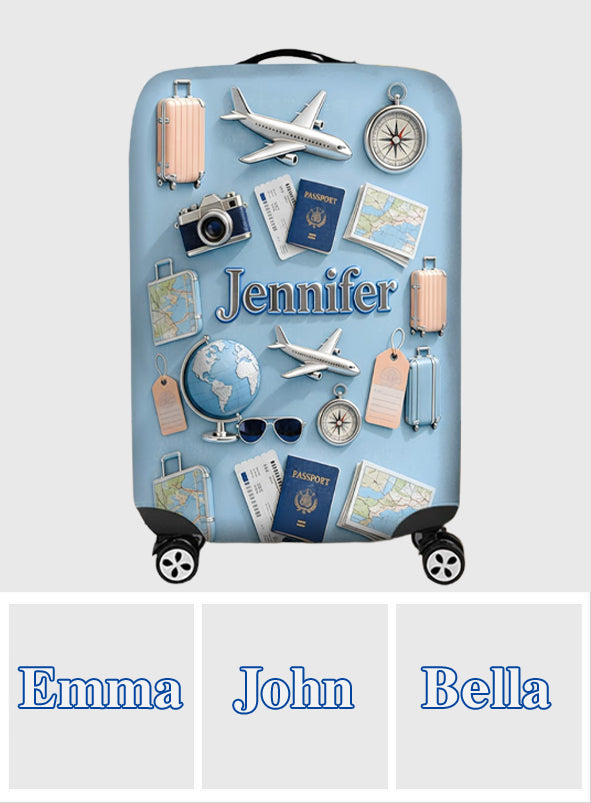 Just A Girl Who Loves Travveling - Personalized Travelling Luggage Cover