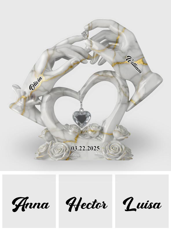 Together Forever I Love You - Personalized Couple Custom Shaped Acrylic Plaque