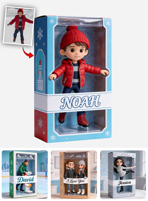 Any Sport - Ice Skating, Skiing, Hockey,... - Personalized Ice Skating Custom Shaped Acrylic Plaque