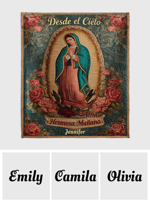Our Lady Of Guadalupe - Personalized Christian Blanket