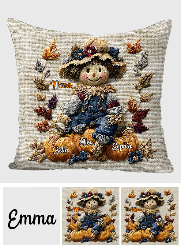 Nana's Little Pumpkins - Personalized Grandma Throw Pillow