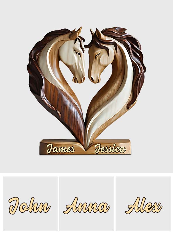 You & Me We Got This - Personalized Horse Custom Shaped Acrylic Plaque