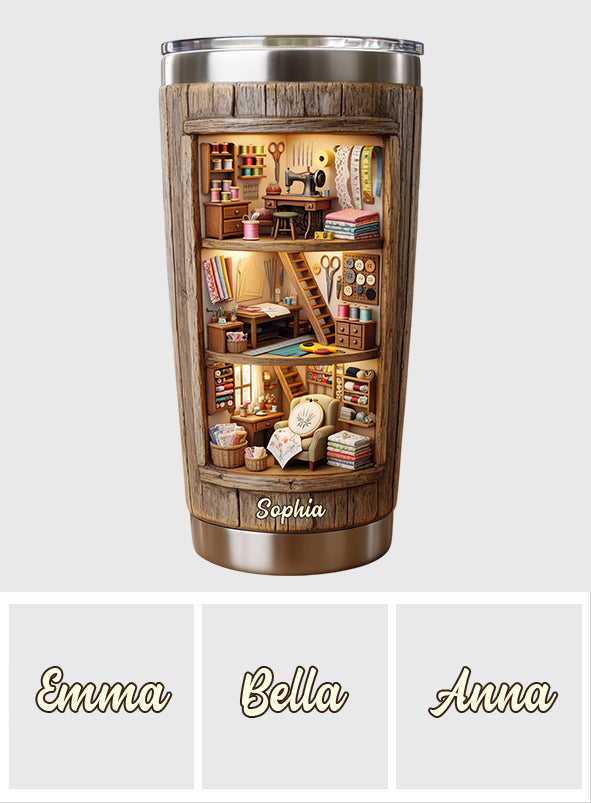 Love Sewing - Personalized Sewing Tumbler