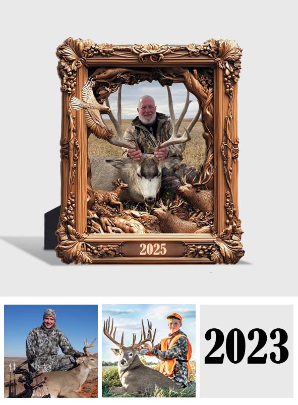 Hunting Memories - Personalized Hunting Cut Shape Photo Frame