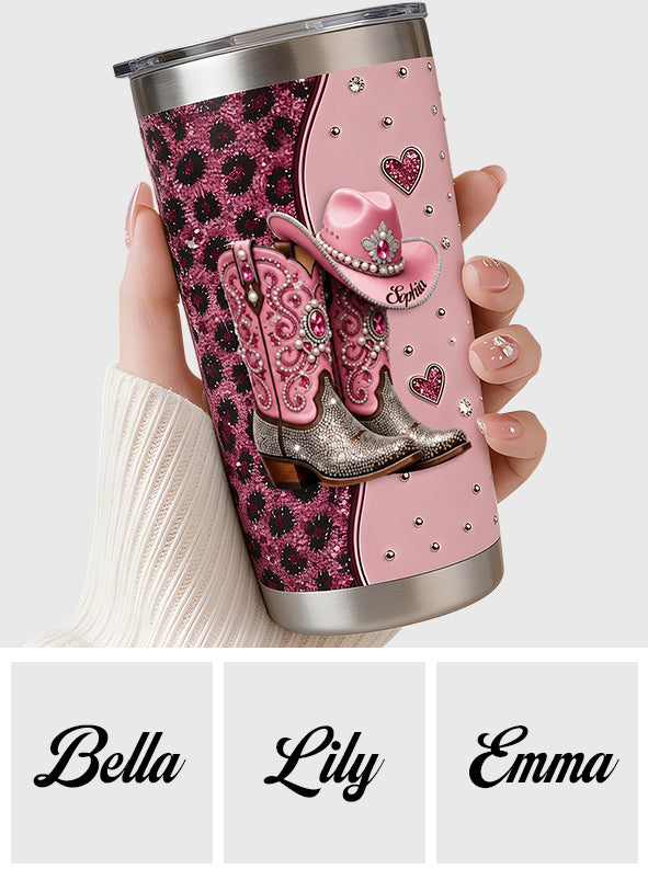 Cowgirl Boots - Personalized Cowgirl Tumbler
