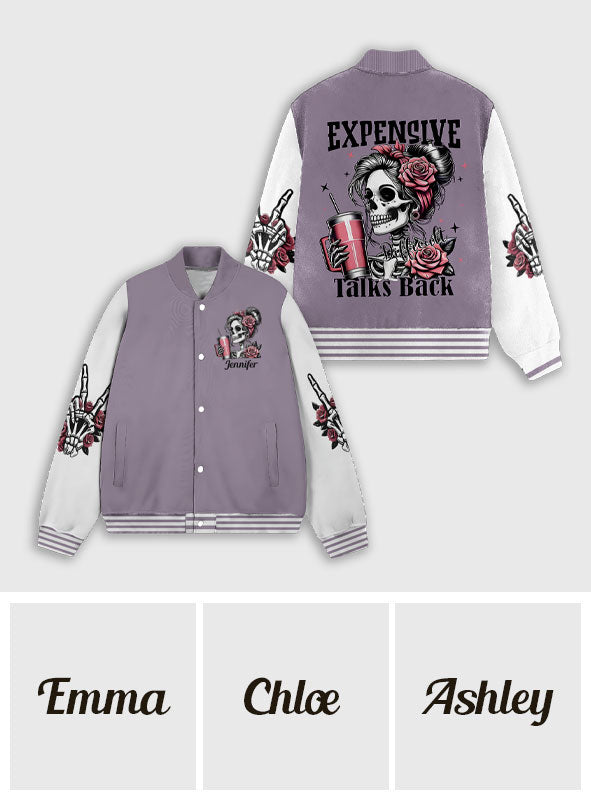 Cool Skull - Personalized Skull Varsity Jacket