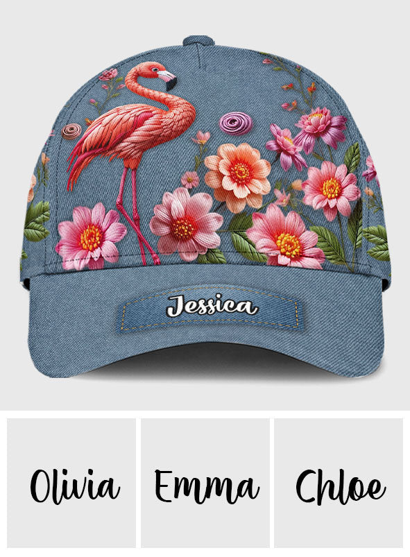 Love Flamingos - Personalized Flamingo Classic Cap