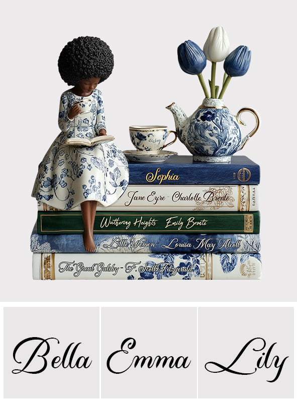 Love Books - Personalized African American Custom Shaped Acrylic Plaque