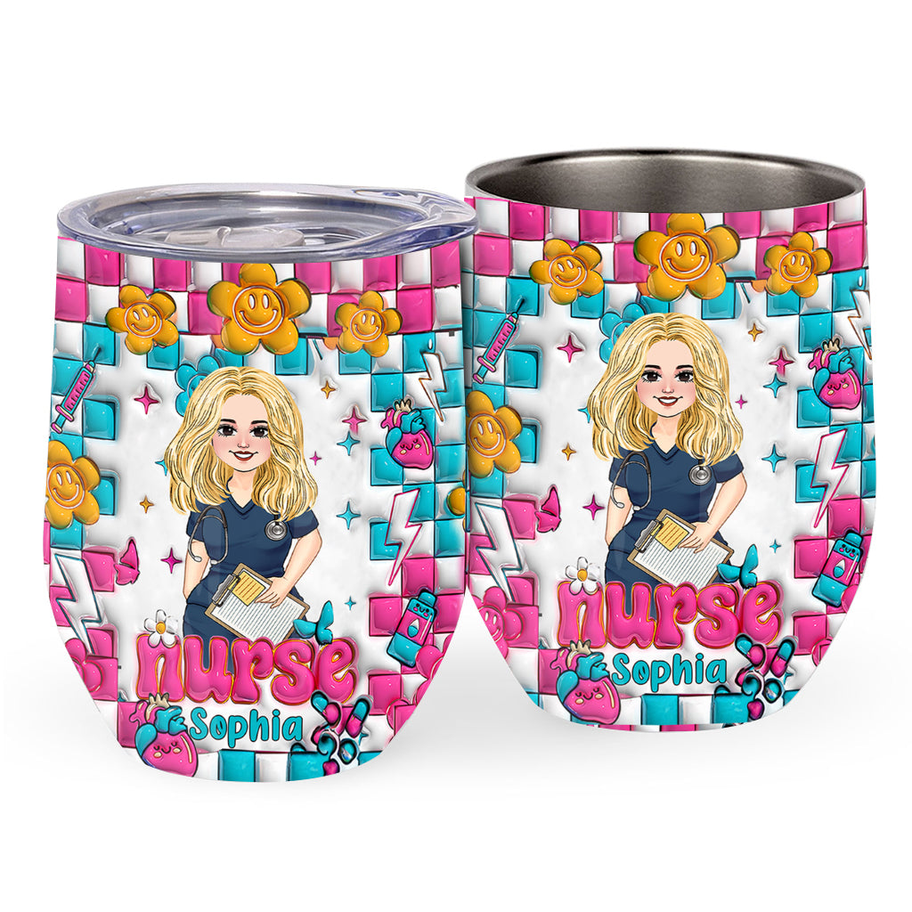 Nurse Life - Personalized Nurse Wine Tumbler