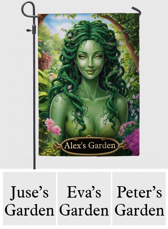Green Lady - Personalized Gardening Garden Flag