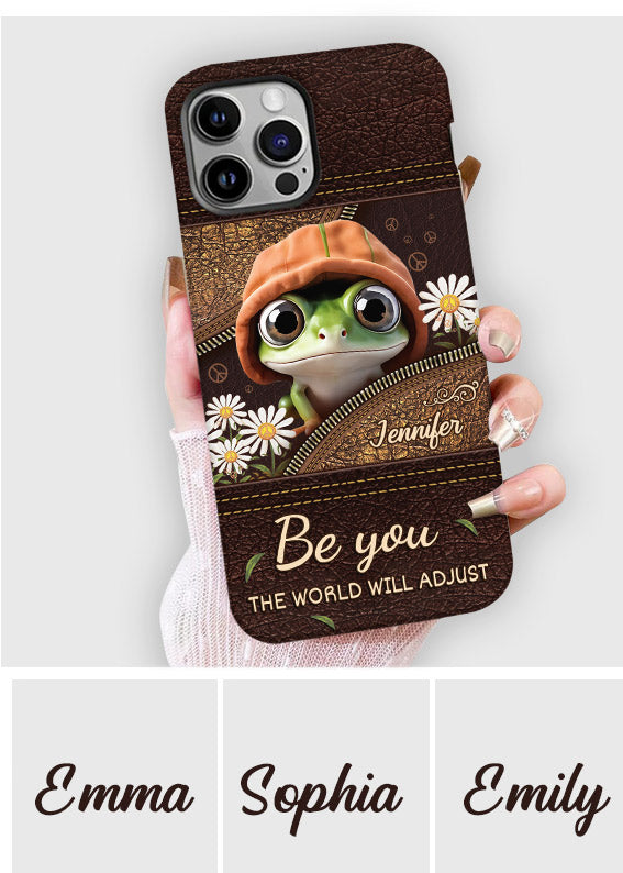 Be You The World Will Adjust - Personalized Hippie Full Print Phone Case