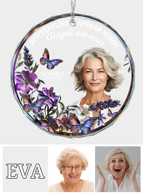 I'm Always With You - Personalized Memorial Round Shaped Glass Ornament