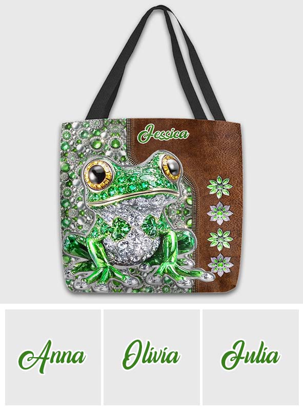 Just A Girl Who Loves Frogs - Personalized Frog Tote Bag