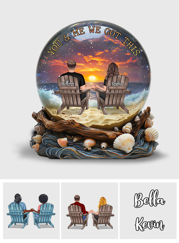 You & Me We Got This - Personalized Couple Custom Shaped Acrylic Plaque