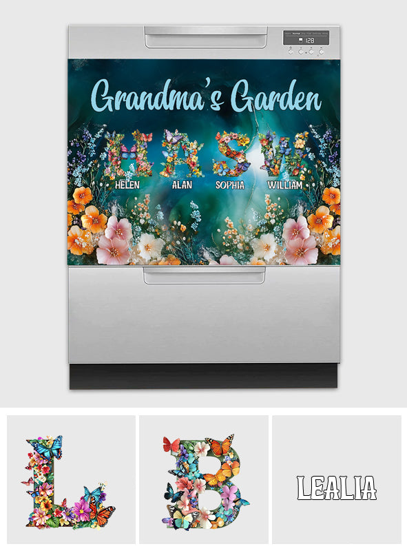 Nana's Garden Any Title - Personalized Grandma Dishwasher Cover