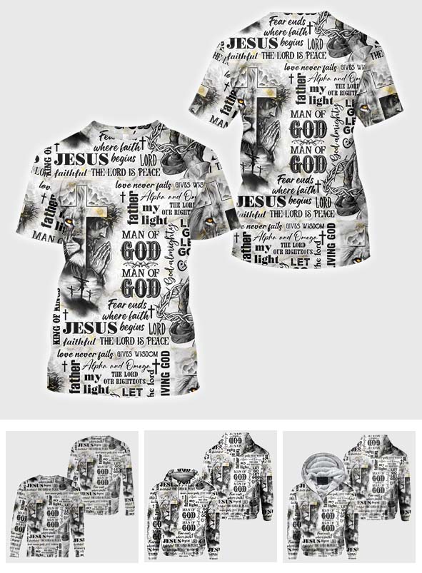 Man Of God - Personalized Christian All Over Shirt