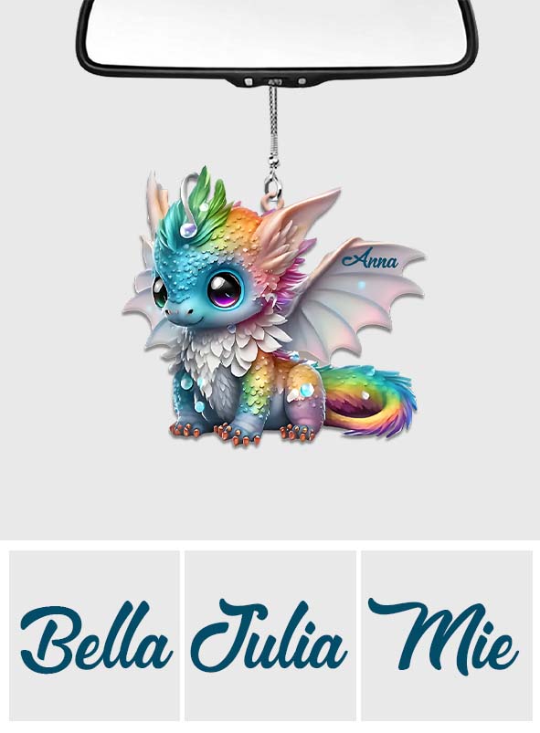 Beautiful Dragon - Personalized Dragon Car Ornament